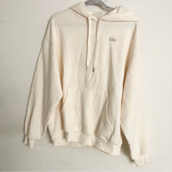 Alo Yoga Accolade Hoodie Ivory M - Picture 5 of 13